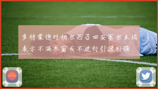 多特蒙德对切尔西召回安塞尔米诺表示不满冬窗或不进行引援补强